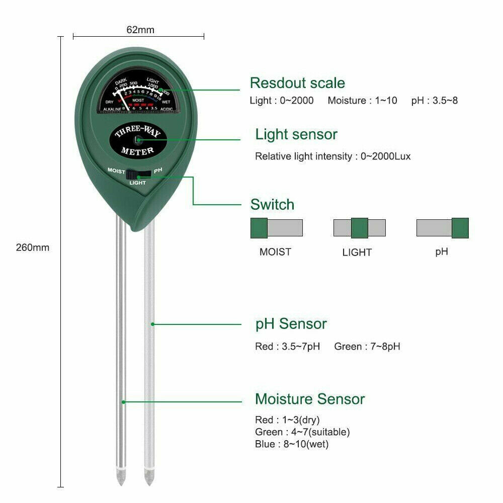 3 in 1 Soil Tester